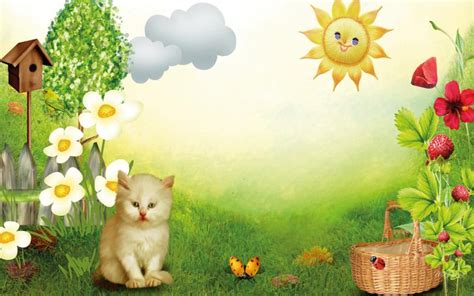Hd Kittens Heavenly Garden Wallpaper Download Free 122294