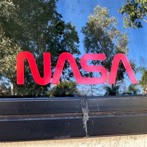 NASA Worm Logo Vinyl Window Decal Sticker - Etsy