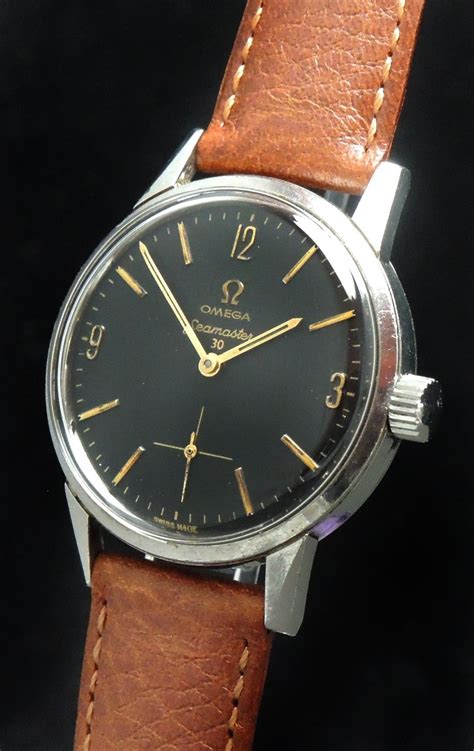 Omega Seamaster 30 With Black Dial Vintage Vintage Portfolio