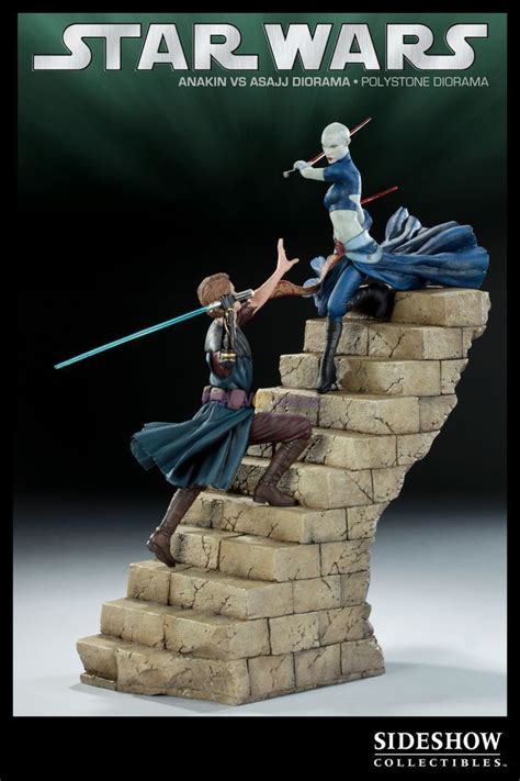 Star Wars Anakin Skywalker Vs Asajj Ventress Diorama - SID2223 | Mwave