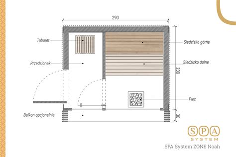 SPA System ZONE Noah Sauna Ogrodowa SPA System