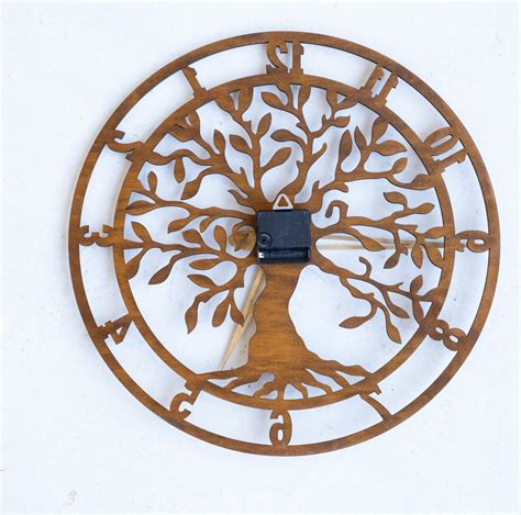 Tree Wall Clock Tree Of Life Wall Clock Nature Wall Clock Forest