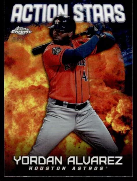 Topps Chrome Update Action Stars Yordan Alvarez Houston Astros