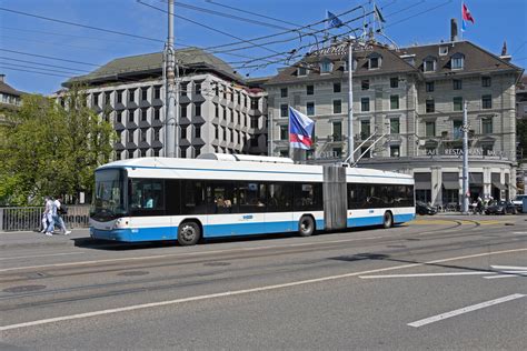 Vbz Neoplan Bus Nr Zh Unterwegs Auf Der Linie In