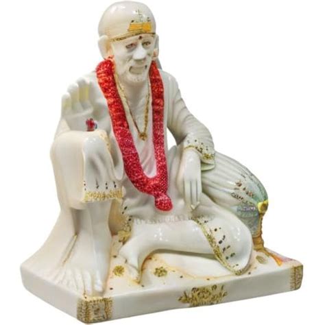 karigarofficial sai baba statue white marble sai murti large  india