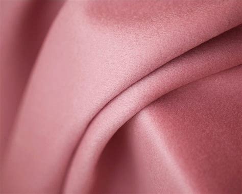 Rubber Pink Double Faced Cashmere Wool Blend Fabric Etsy