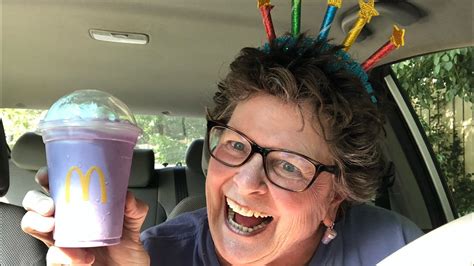 Its Grimaces Birthday At Mcdonalds ~the Grimace Shake Review Youtube