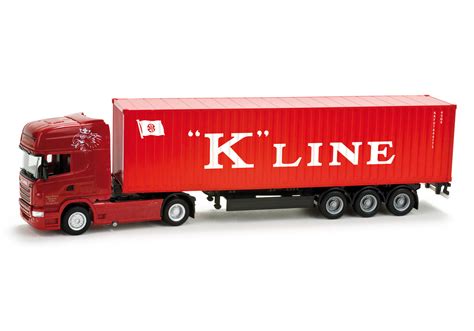 Herpa Scania R TL Container Sattelzug Jürgen Schmid Transporte K