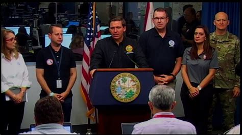 Gov Ron Desantis Gives Update On Hurricane Dorian Preparations In