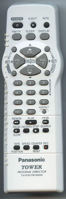 Buy Panasonic Lssq Rp Tv Vcr Combo Tv Vcr Remote Control