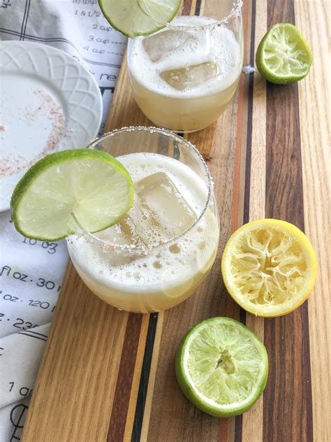 Margaritas made with Fresh Lime Juice & “Spicy” Tequila (low-in-sugar)