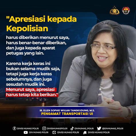 Divisi Humas Polri On Twitter Apresiasi Kepada Kepolisian Harus