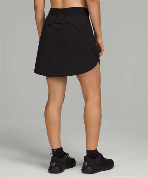 Lululemon Hotty Hot High Rise Skirt Long Black Lulu Fanatics