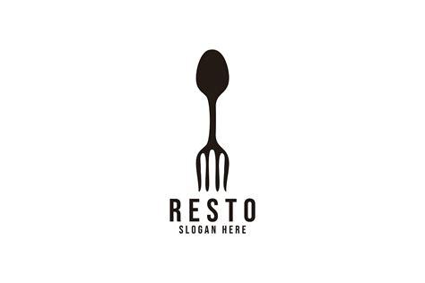 Presto Spoon And Fork Restaurant Logo Graphic By Wangs · Creative Fabrica