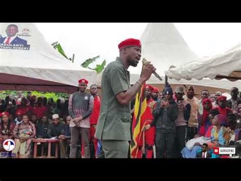 H E President Bobi Wine Speech In Gomba Today Mukuziika Ali Benz Youtube