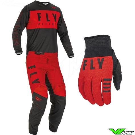 Fly Racing F Motocross Gear Combo Red