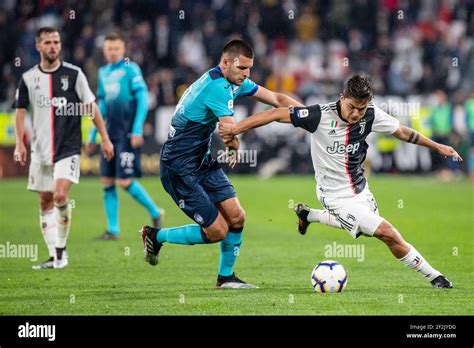 Paulo Dybala Of Juventus And Berat Djimsiti Of Atalanta During The