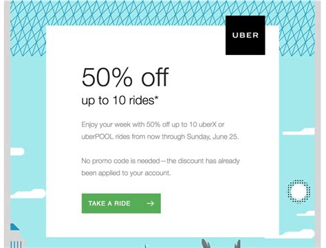 Uber Promotion 50 Off Up To 10 Rides Through June 25 Update 201706