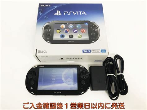 【やや傷や汚れあり】【1円】psvita 本体 セット ブラック Sony Playstation Vita Pch 2000 動作確認済 箱