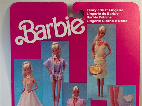 Vintage Fancy Frills Barbie Yellow Lingerie Foreign Issue Moc