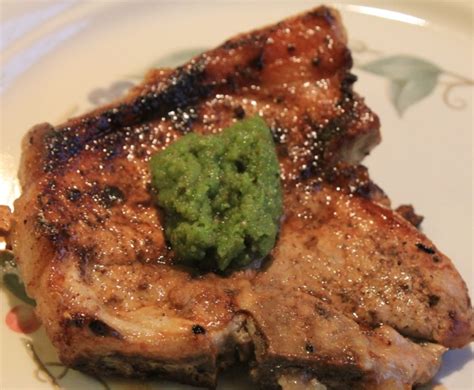 Cilantro Pesto Pork Chops Jolene Philo