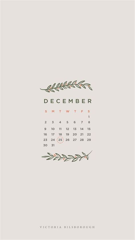 December calendar phone desktop wallpapers – Artofit