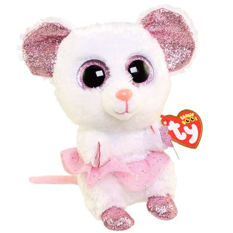 Ty Beanie Boos Nina The Mouse Glitter Eyesregular Size 6 Inch