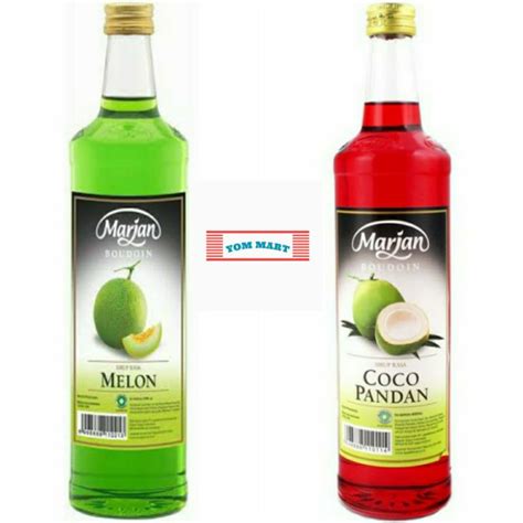 Jual Marjan Boudoin Cocopandan Dan Melon Ml Syrup Marjan Shopee