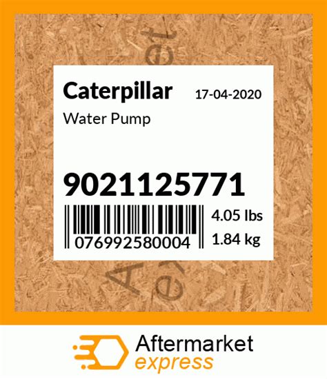 9021125771 Water Pump Fits Caterpillar Price 230 67