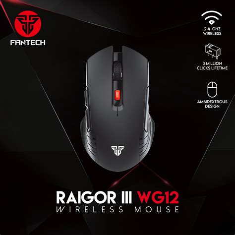 Fantech Raigor Iii Wg Gaming Mouse With Ghz Wireless Connection