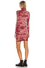 Enza Costa Silk Rib Turtleneck Mini Dress In Garnet Ionic REVOLVE