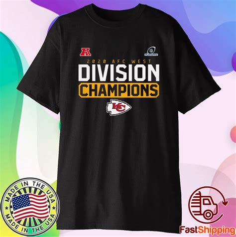 OFFICIAL KANSAS CITY CHIEFS AFC WEST DIVISION CHAMPIONS SHIRT ...