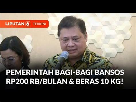 Tekan Laju Inflasi Pangan Pemerintah Bagi Bagi Blt Rp Ribu Per