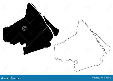 Soc Trang Province Map Vector Stock Vector - Illustration of contour ...