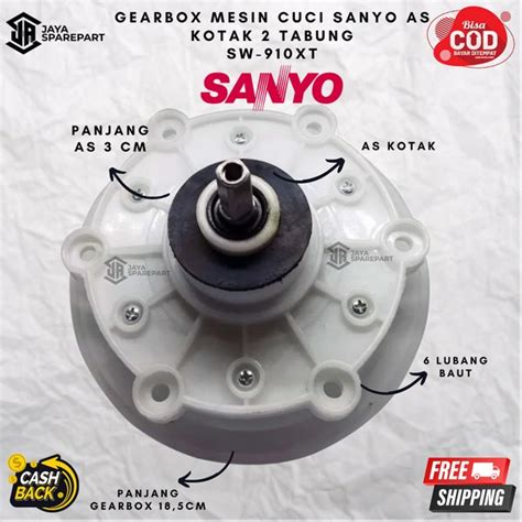 Jual GEAR BOX MESIN CUCI SANYO 2 TABUNG GEARBOX GIRBOX GERBOX GER