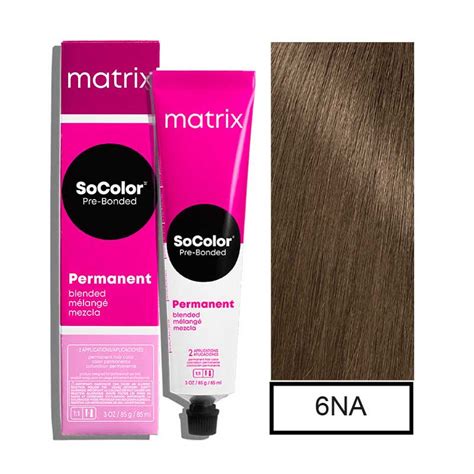 Matrix Socolor Tintura Permanente Rubio Oscuro Natural Ceniza 6na 90ml