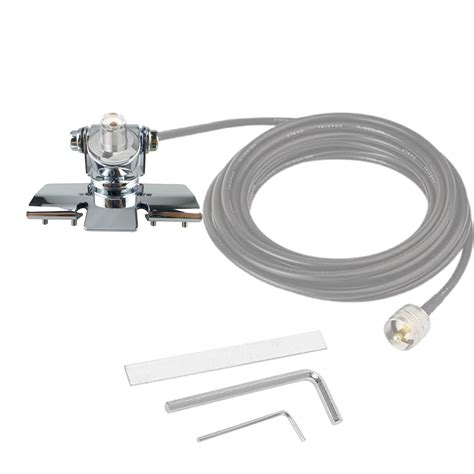 Car Lip Mount Heavy Duty Stainless Steel Antenna Mount