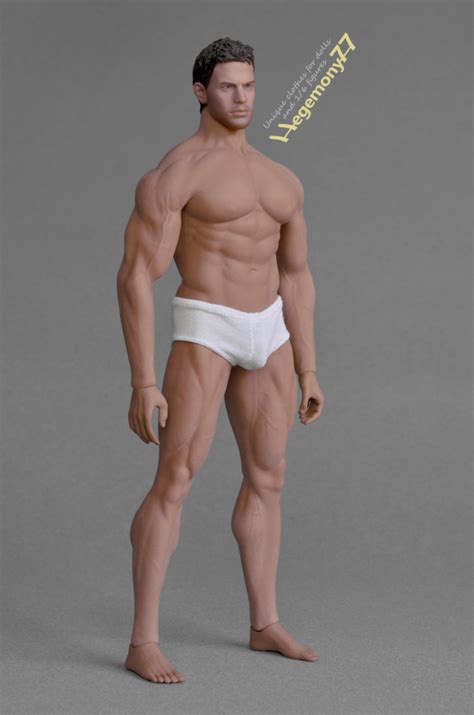 Phicen M34 Muscular Action Figure Doll Body In 16 Scale Xxl White Briefs Mens Underwear