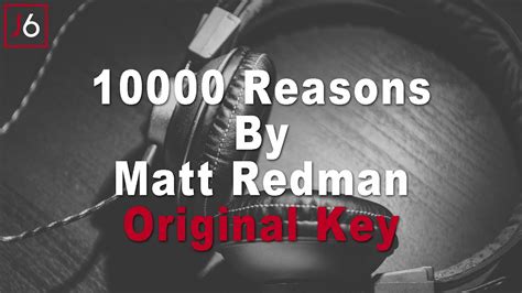 Matt Redman 10000 Reasons Instrumental Music And Lyrics Original Key