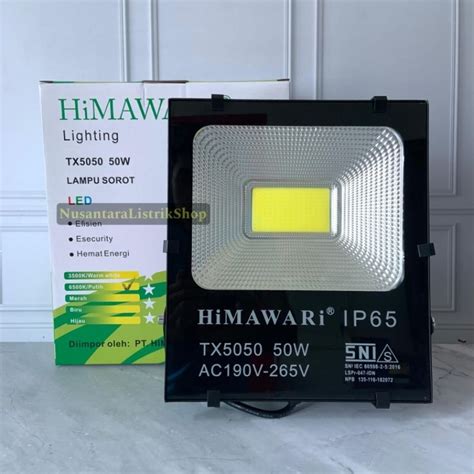 Jual Lampu Sorot Led 50 Watt Flood Light Himawari TX5050 50W Anti Air