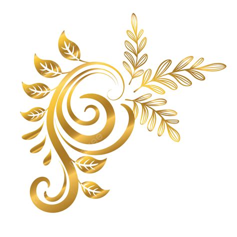 Templat Design Vector Art Png Flower Gold Undangan Template Design Flower Gold Undangan