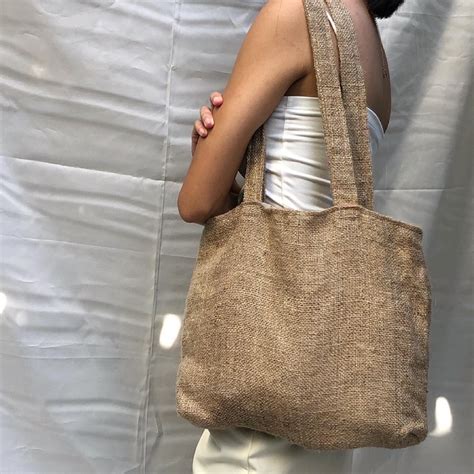 Lualhati Tote Bag Upcycled From Jute And Katsa Flour Sack Shopee