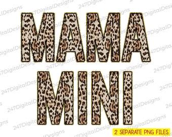 Witchy Mama Mini Png Mama And Mini Png For Sublimation Half Leopard