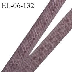 Elastique 6 mm fin spécial lingerie polyamide élasthanne couleur teck