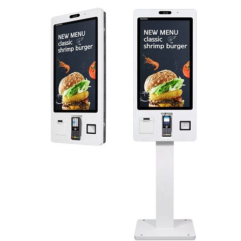 24 32 Order Kiosk Touch Screen POS System Self Pay Machine Self