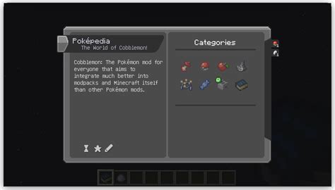 Cobblemon Pok Pedia Cobblepedia Screenshots Minecraft Mods