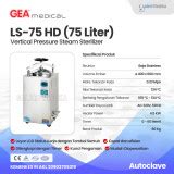 Autoclave Gea Ls Hd Pressure Steam Sterilizer Lcd Display Galeri Medika