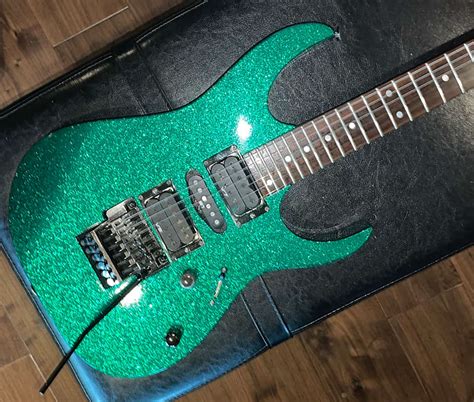 Mij Ibanez Rg517 1996 Green Metal Flake Pre Prestige Reverb