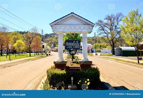 Village Entrance Gate Of Montour Falls New York Stock Photo Image Of