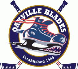 Oakville Blades Logo - Primary Logo - Ontario Junior Hockey League ...